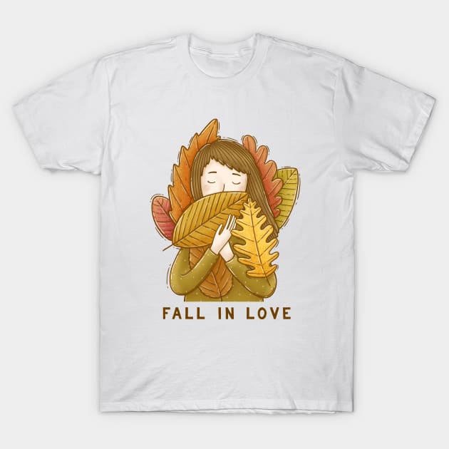 Fall In Love T-Shirt by Tania Tania